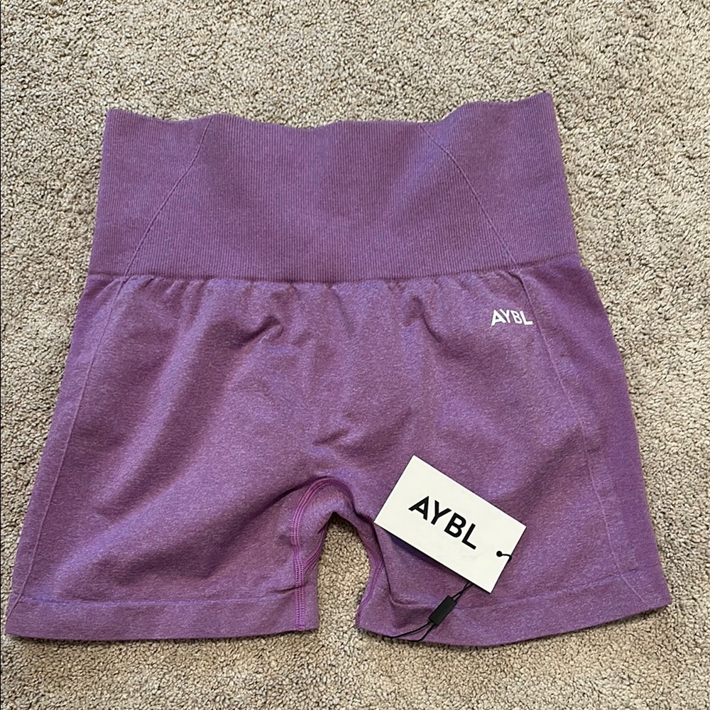 AYBL Purple High Waist Athletic Shorts